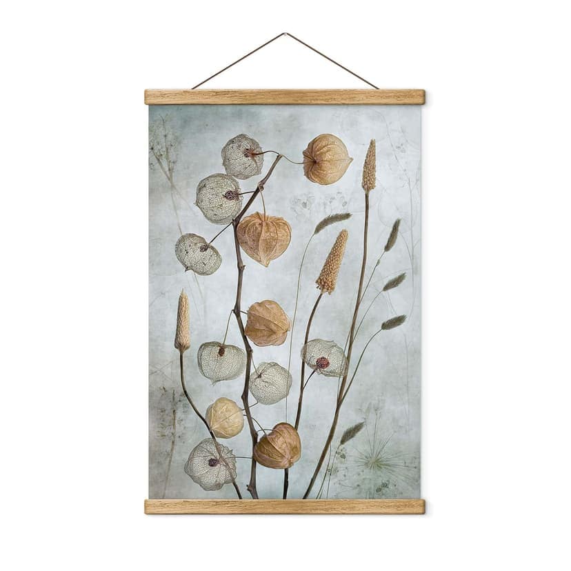 Poster tessile Fiori di lanterna essiccati - Disher