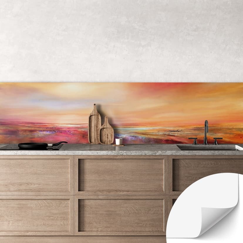 Rivestimento cucina autoadesivo Orizzonte dorato nella luce della sera - Schmucker