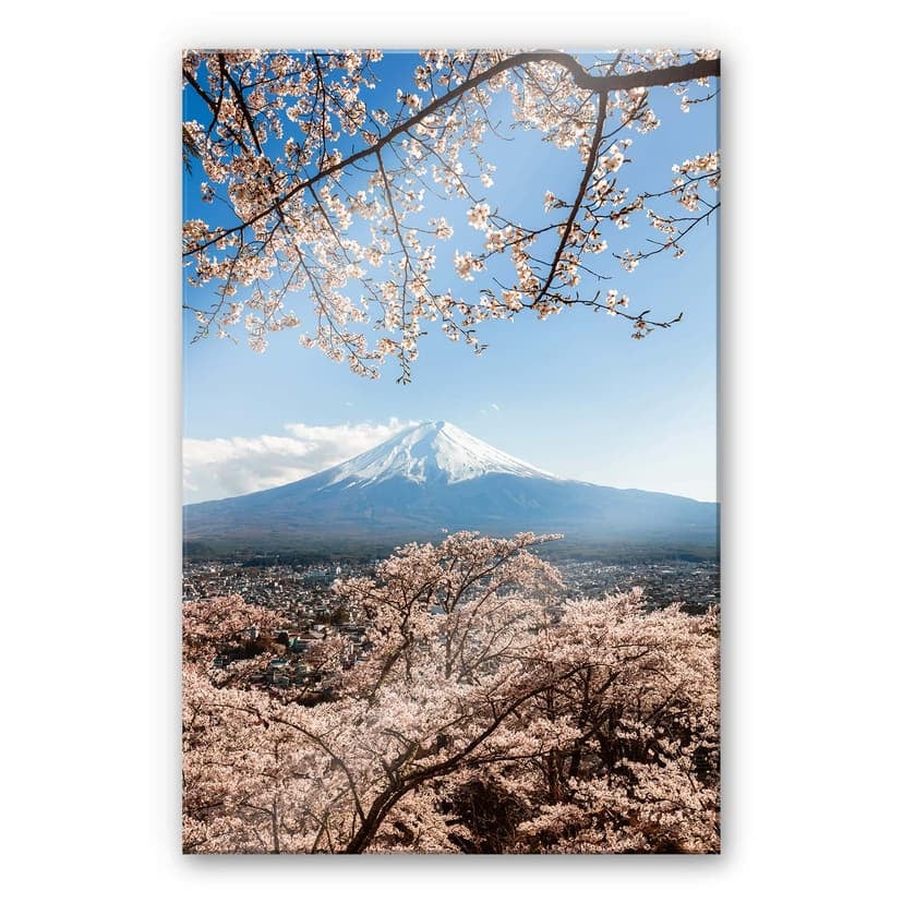 Stampa su vetro acrilico Colombo - Monte Fuji in Giappone