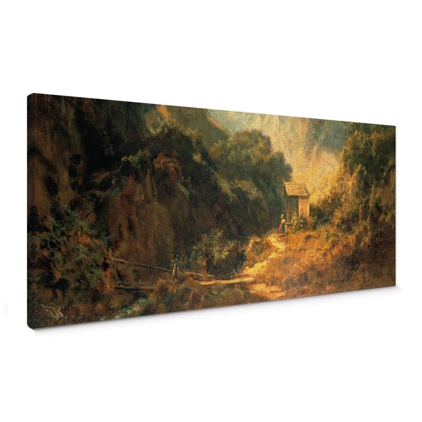 Spitzweg - Valle rocciosa con cappella