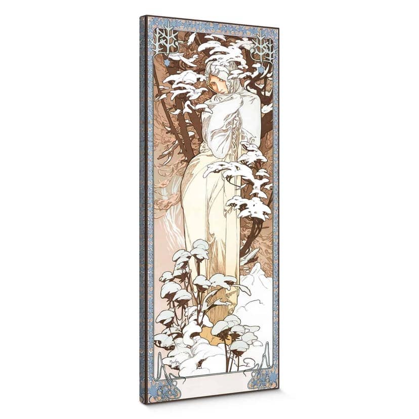 Mucha - Le stagioni: l'inverno 1900