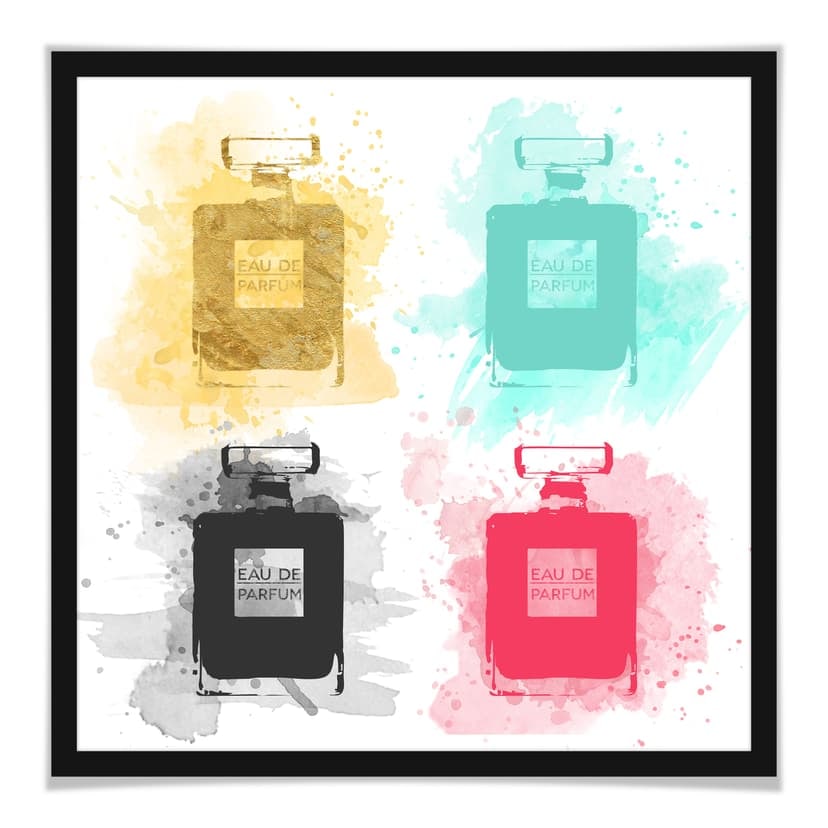 Poster - Eau de parfum - acquarello multicolore