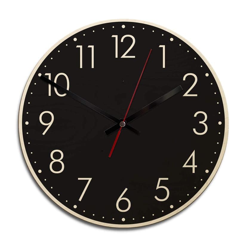 Orologio in legno - Moderno con minuti