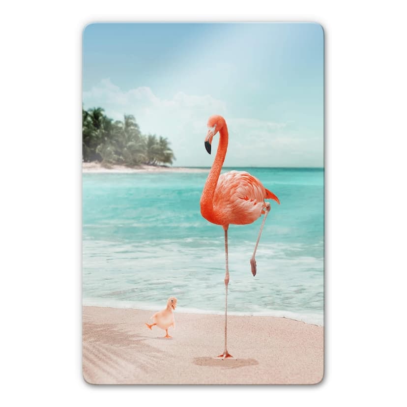 Stampa su vetro Loose – Wannabe Flamingo