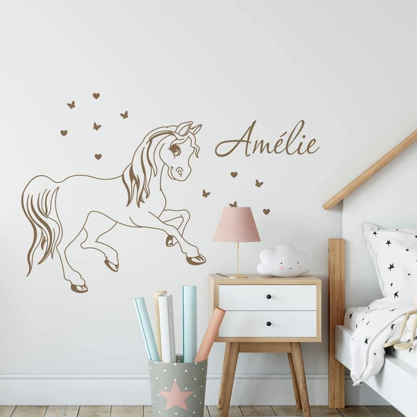 Adesivo murale + Nome Pony
