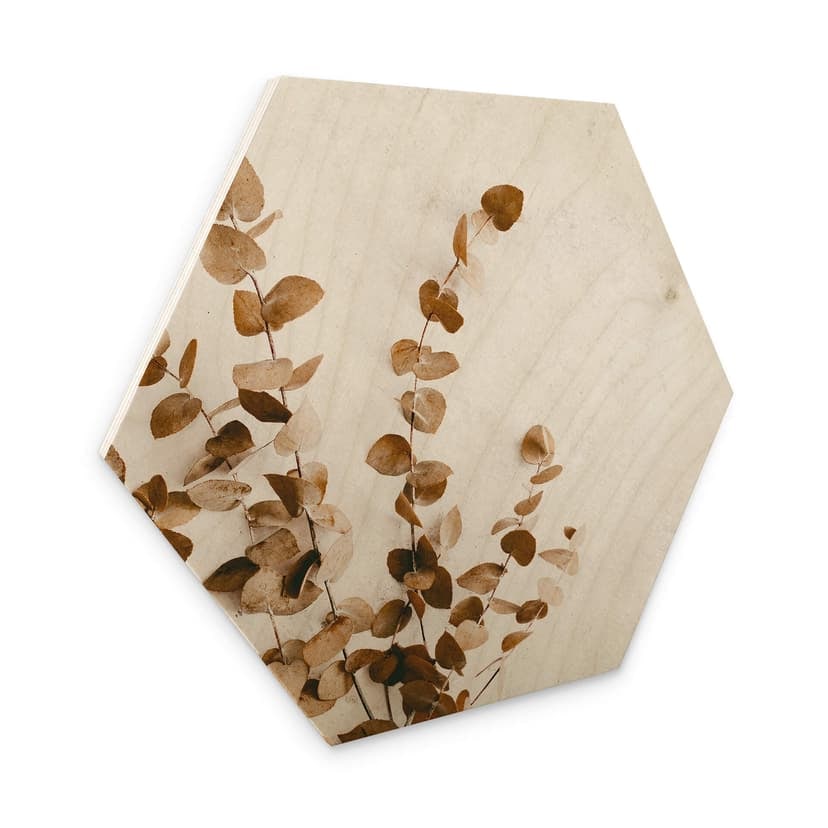 Esagoni in legno Annie - Foglie secche