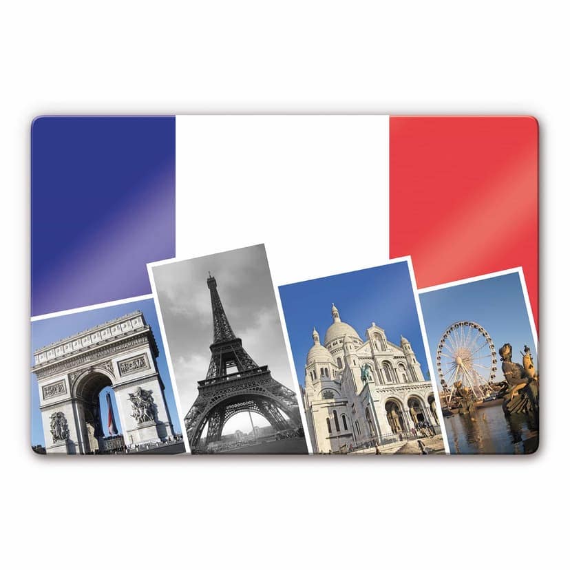 Stampa su vetro - Attrazioni di Parigi