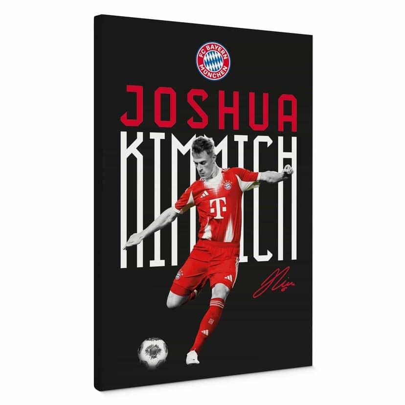 Stampe su tela del giocatore del FC Bayern Joshua Kimmich 2025/26