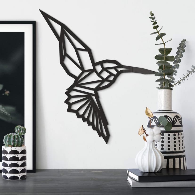 Decoro in acrilico origami Colibrì