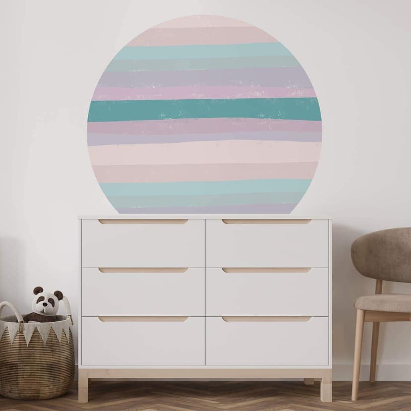 Adesivo murale Uplusmestudio - Coloured Stripes