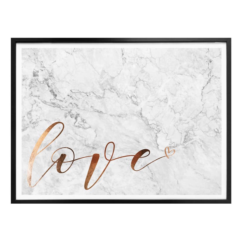 Poster effetto ramato – Love 02