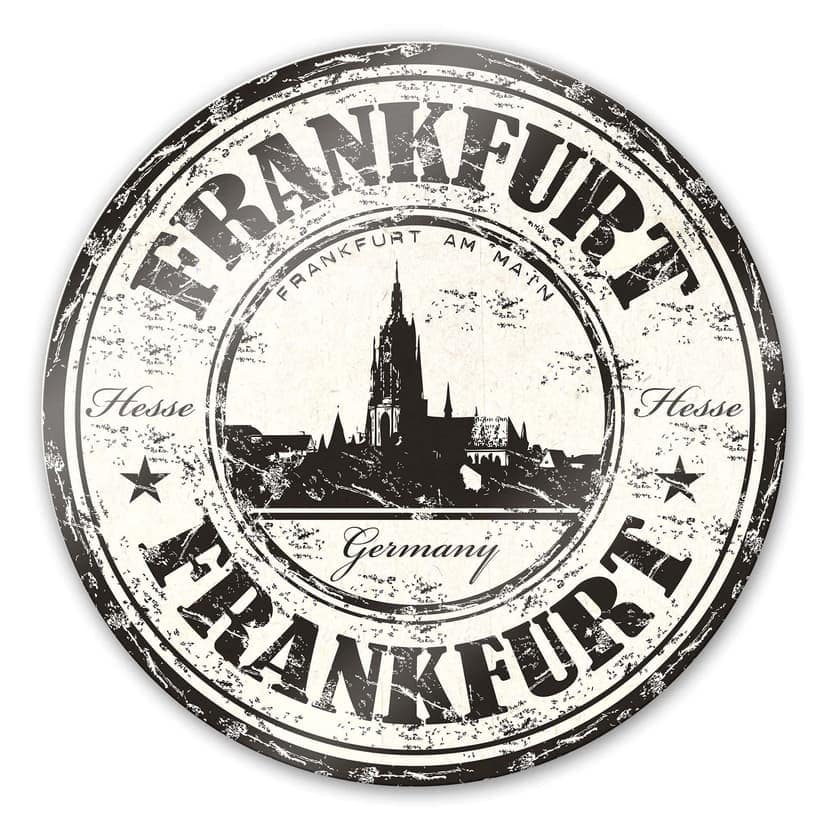 Timbro postale di Francoforte - tondo