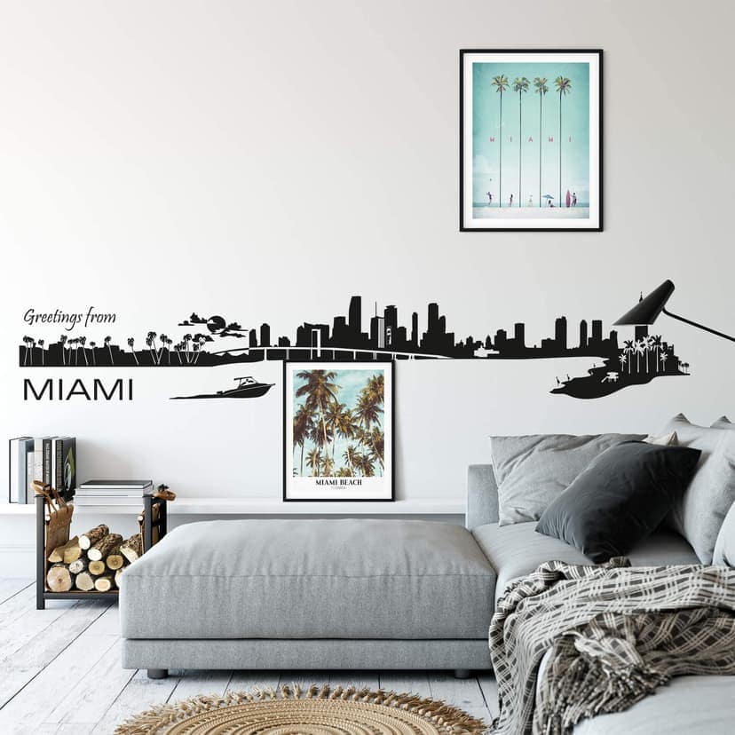 Adesivo murale - Profilo di Miami
