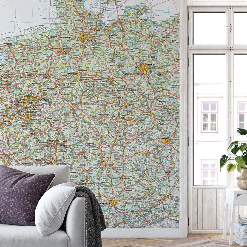 Fotomurale Falk - Mappa Germania