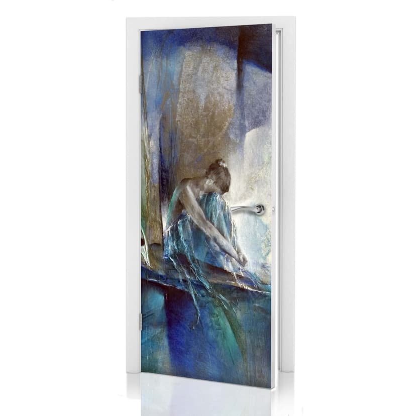 Adesivo per porta Schmucker - Blu