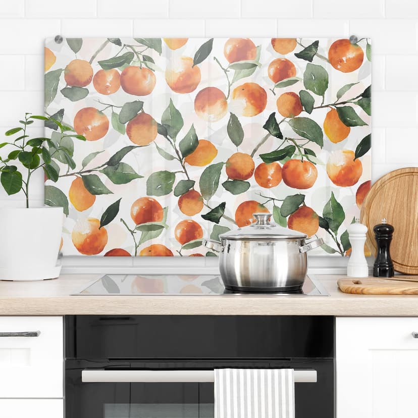 Pannello paraschizzi Mandarini fruttati - UN Designs
