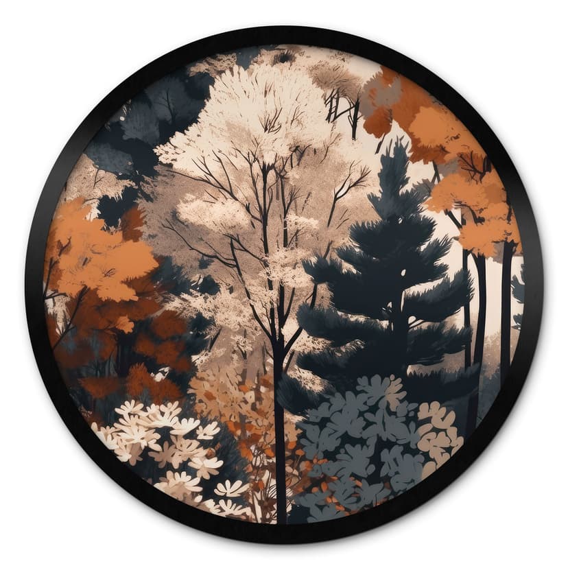 Poster La colorata foresta autunnale - Jaszke