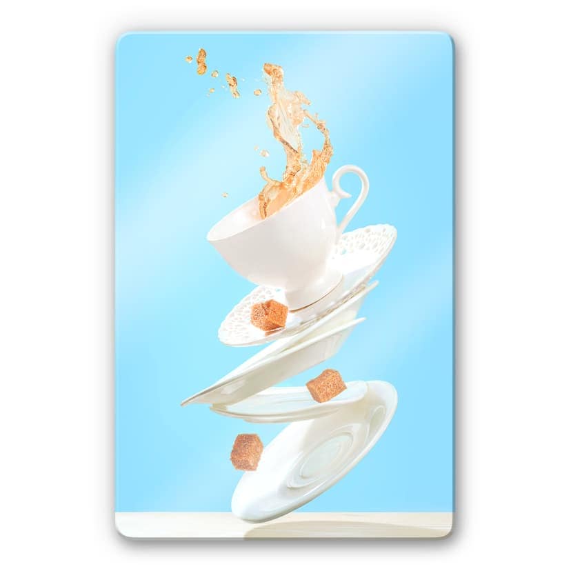 Glasbild Belenko - Dancing Coffee