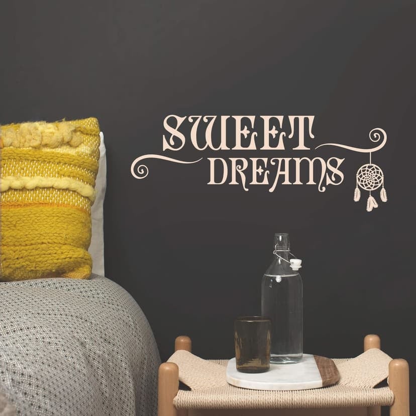Adesivo murale - Sweet Dreams con acchiappasogni