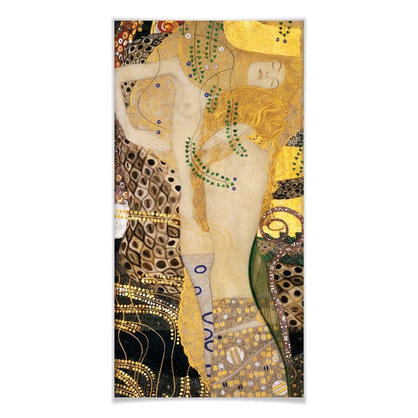 Poster Klimt - Bisce d'acqua I