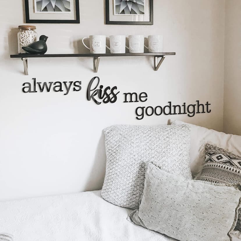 Scritta in acrilico – Always kiss me goodnight