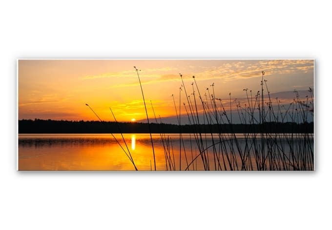 Stampa su Forex - Tramonto sul lago - panoramica