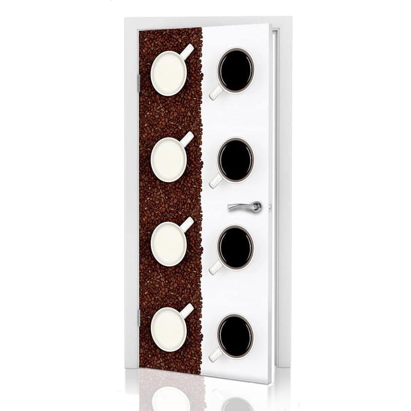 Adesivi per porte Lavsen - White Espresso