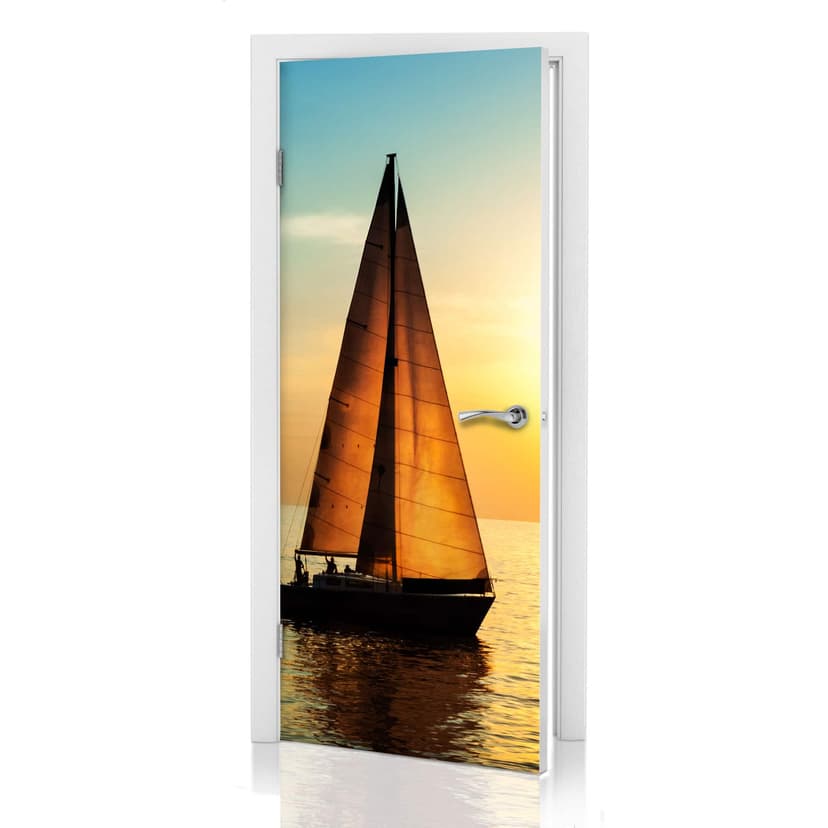 Adesivo per porta - Verso il tramonto