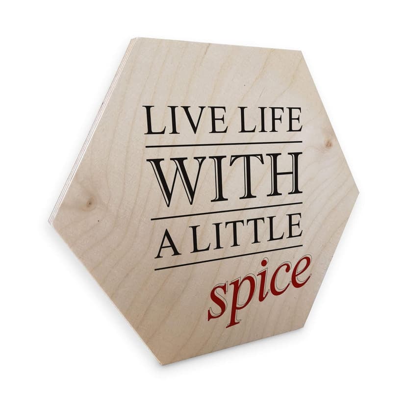 Esagoni in legno – Live life whith a little Spice