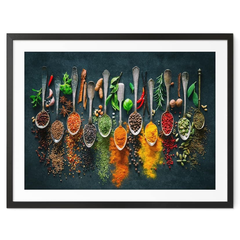 Poster Varietà colorata di spezie
