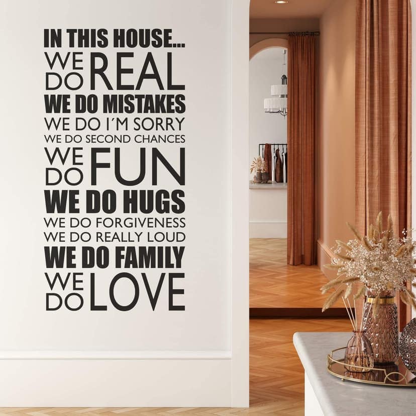 Adesivo murale - In this house...