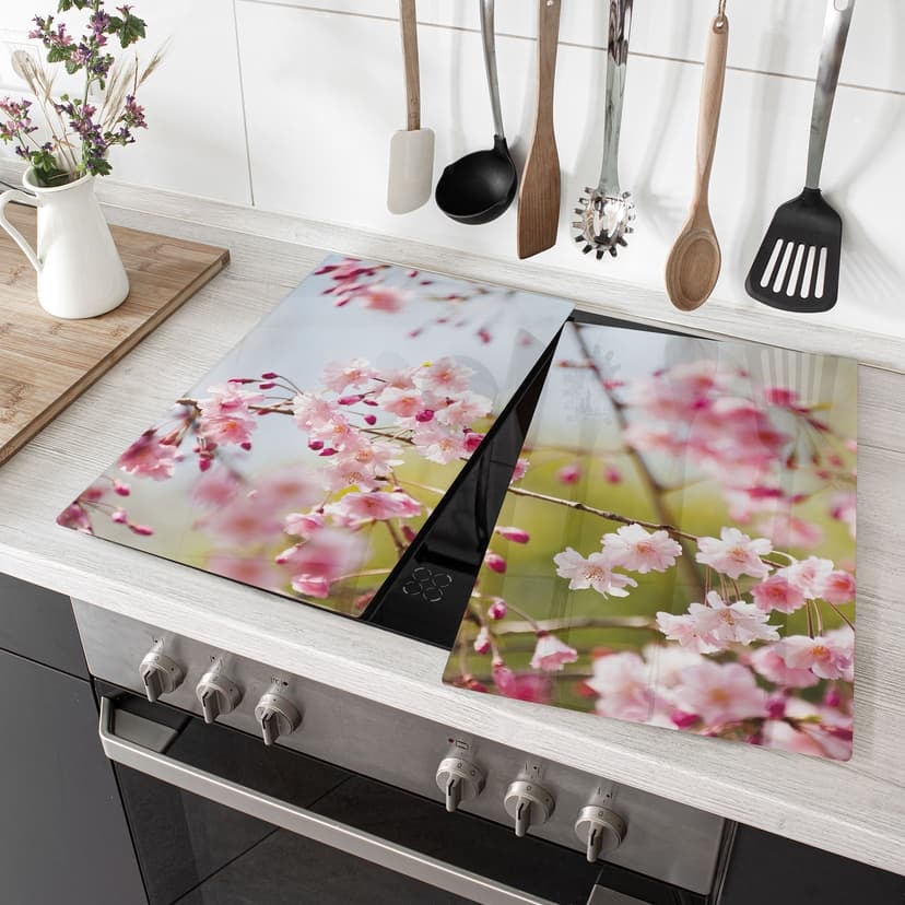 Piastra coprifornello con fiori - Fiori di ciliegio