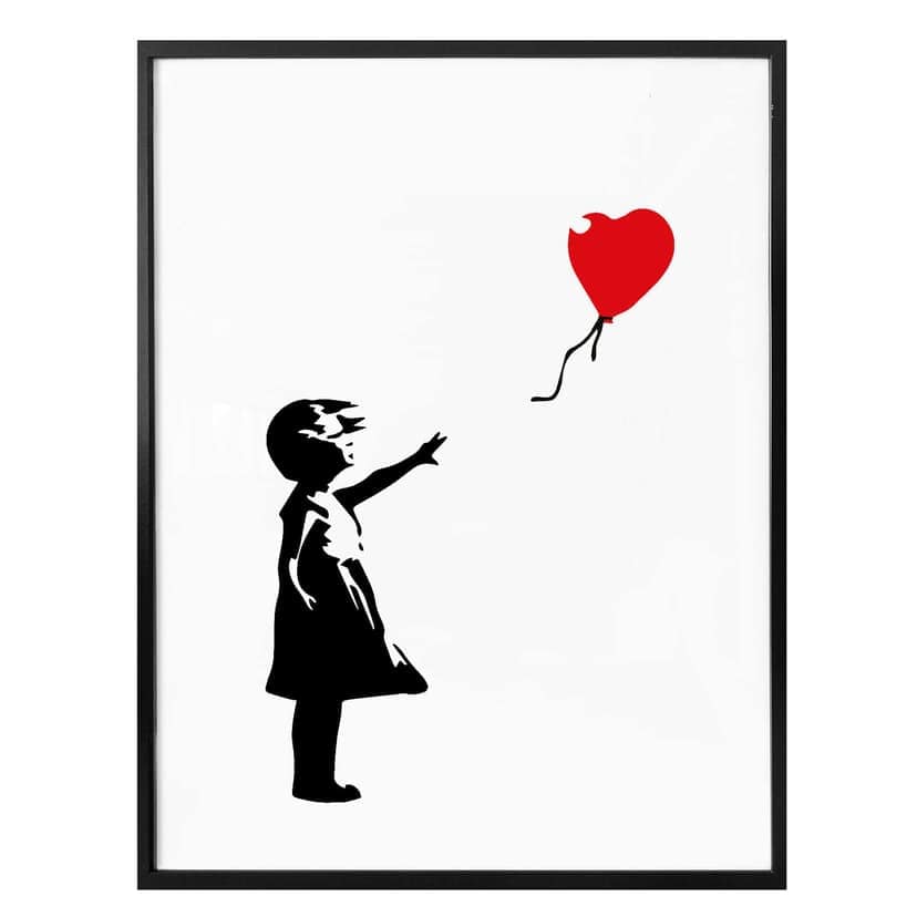 Poster Banksy - Girl with the red balloon