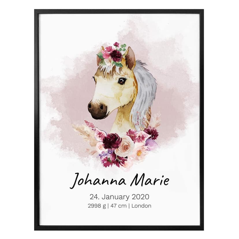 Poster Pony + Testo personalizzato