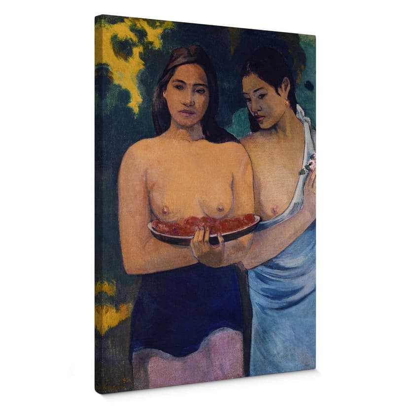 Stampa su tela - Gauguin - Due donne di Tahiti