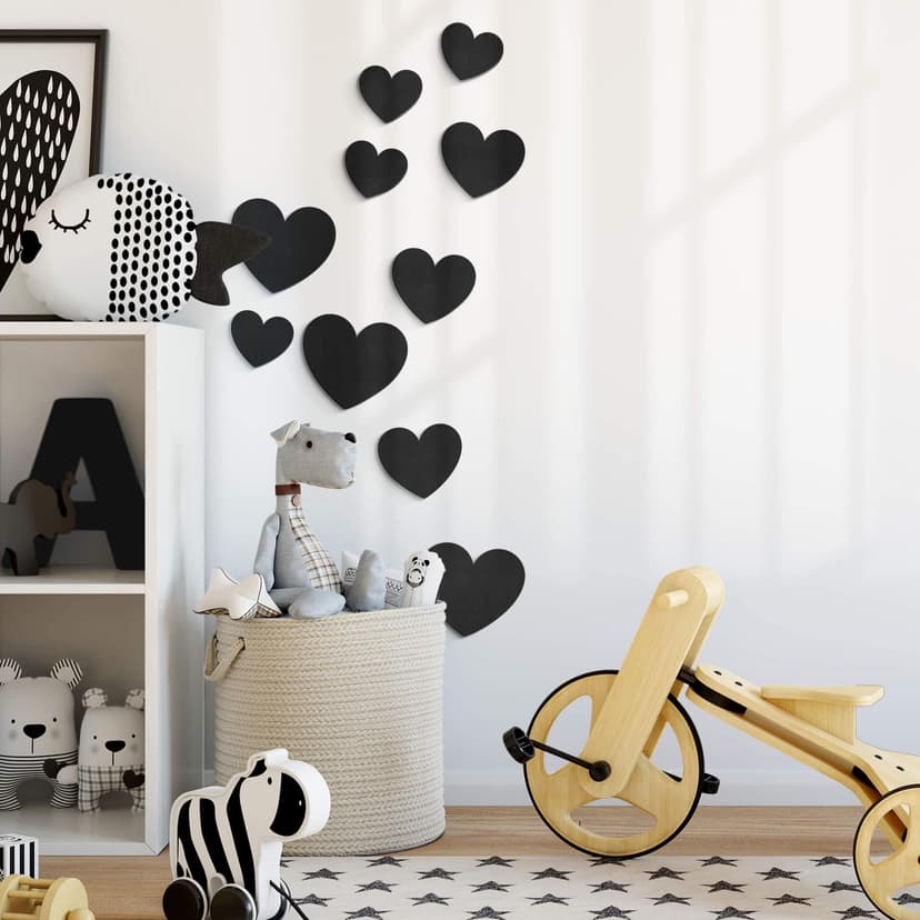 Decori in MDF - Cuori Set (10-pz.)