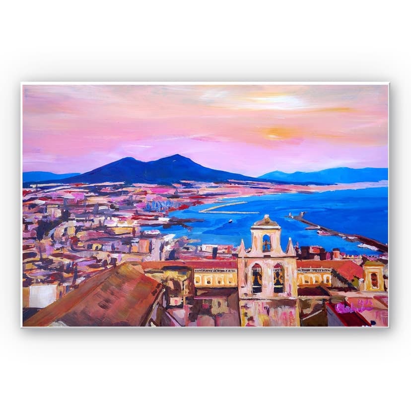 Stampa su Forex Bleichner - Napoli con il Vesuvio