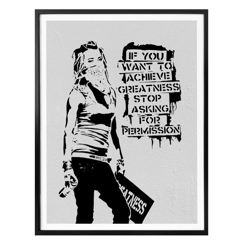 Poster Banksy - Achieve Greatness