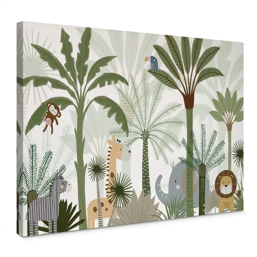 Stampa su tela Oliver Robins - Sweet Jungle Animals