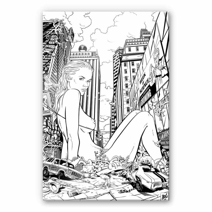 Stampa su vetro acrilico Drawstore - Disaster Pin Up Plants