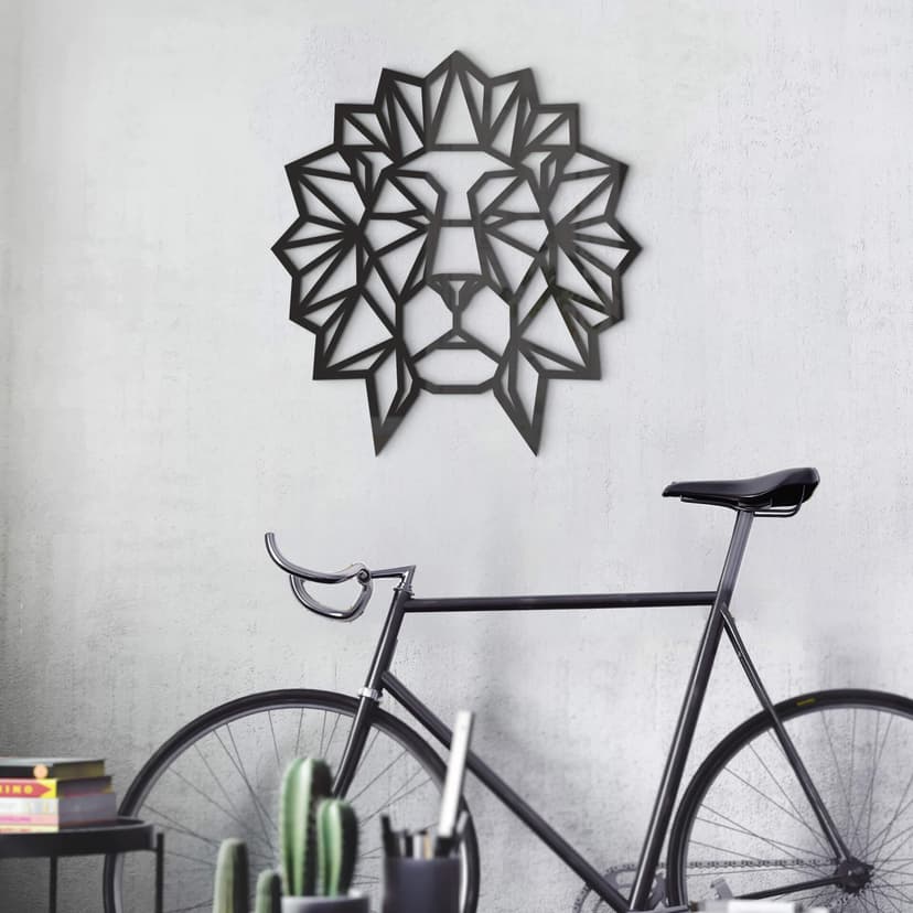 Decoro in acrilico origami Leone