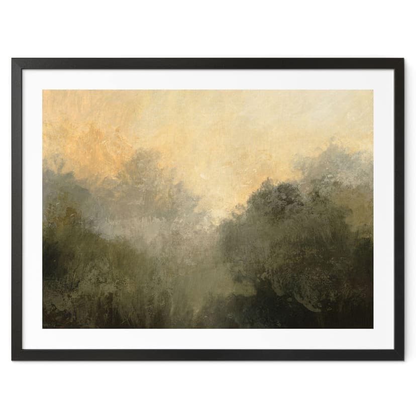 Poster Luce nascosta nella nebbia del mattino - Hobday