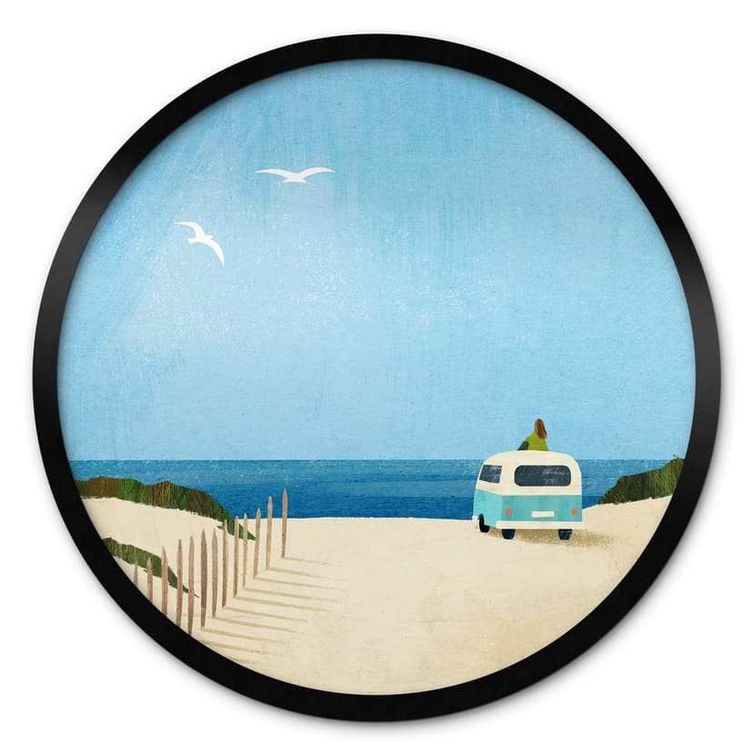 Poster Vita in furgone - vacanza al mare - Rivers