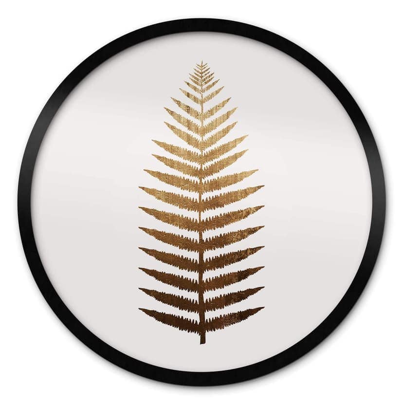 Poster Kubistika - Golden Fern