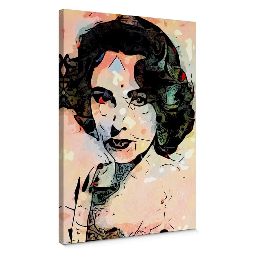 Stampa tela Zamart - Omaggio a Miró - Liz Taylor