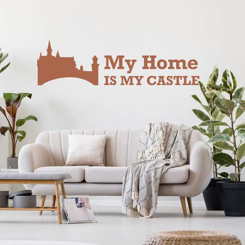 Adesivo murale - My Home is my Castle 2
