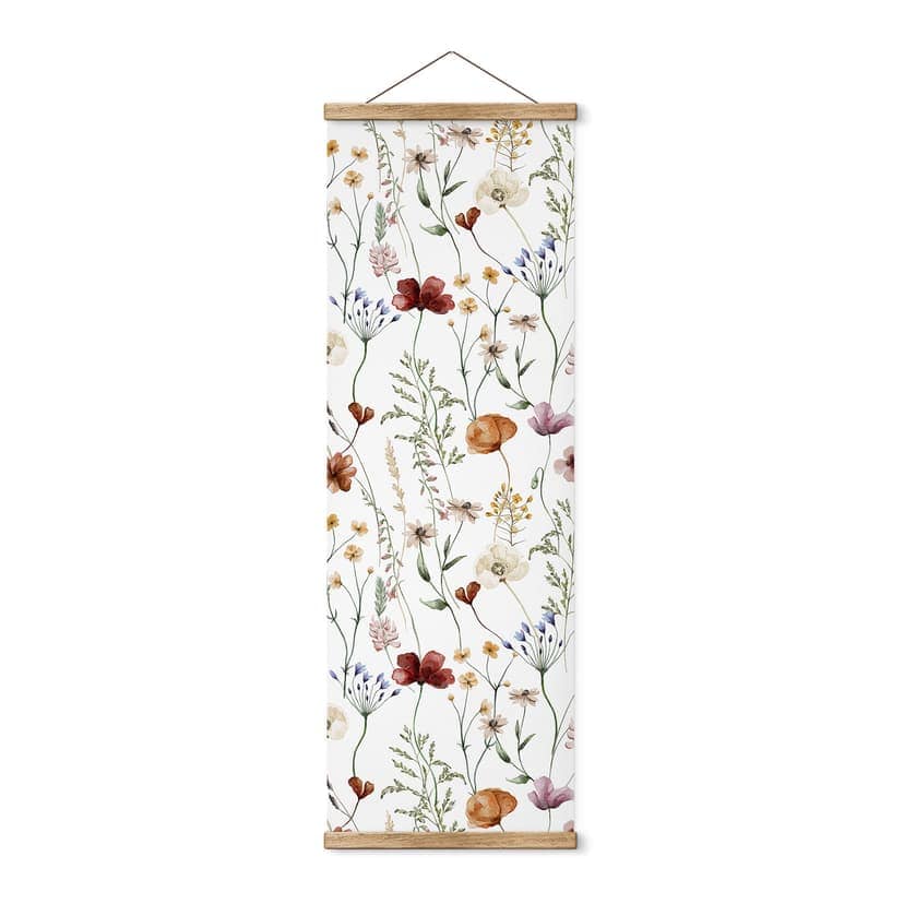 Poster tessile Fiori di campo colorati - UN Designs