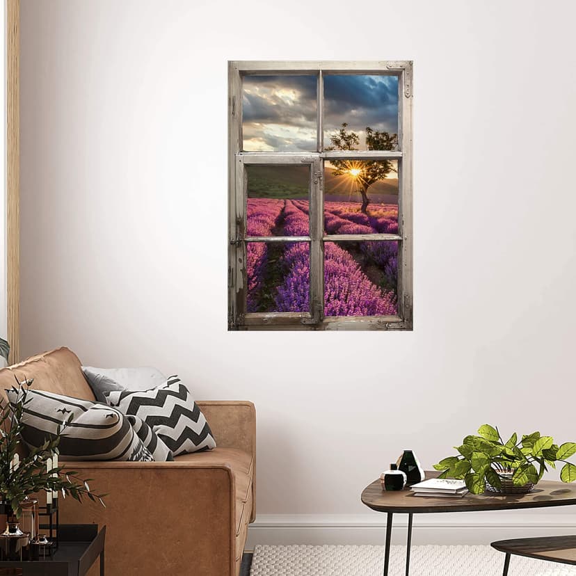 3D Adesivo murale - Lavanda shabby