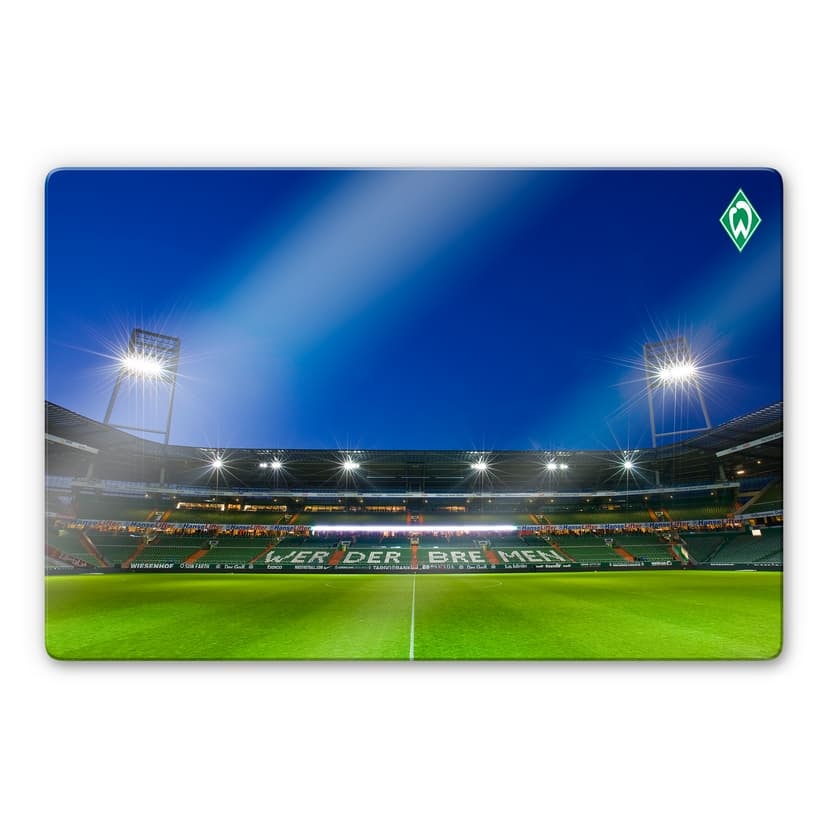 Glasbild Werder Bremen Weserstadion Tribüne