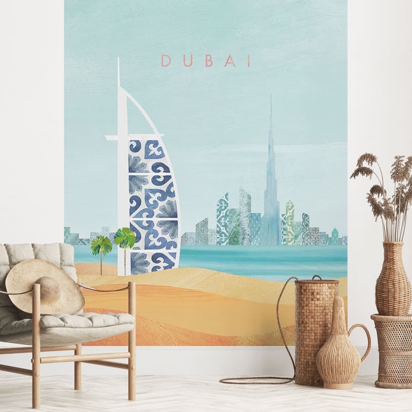 Fotomurale Dubai Beach - Burj Al Arab - Rivers